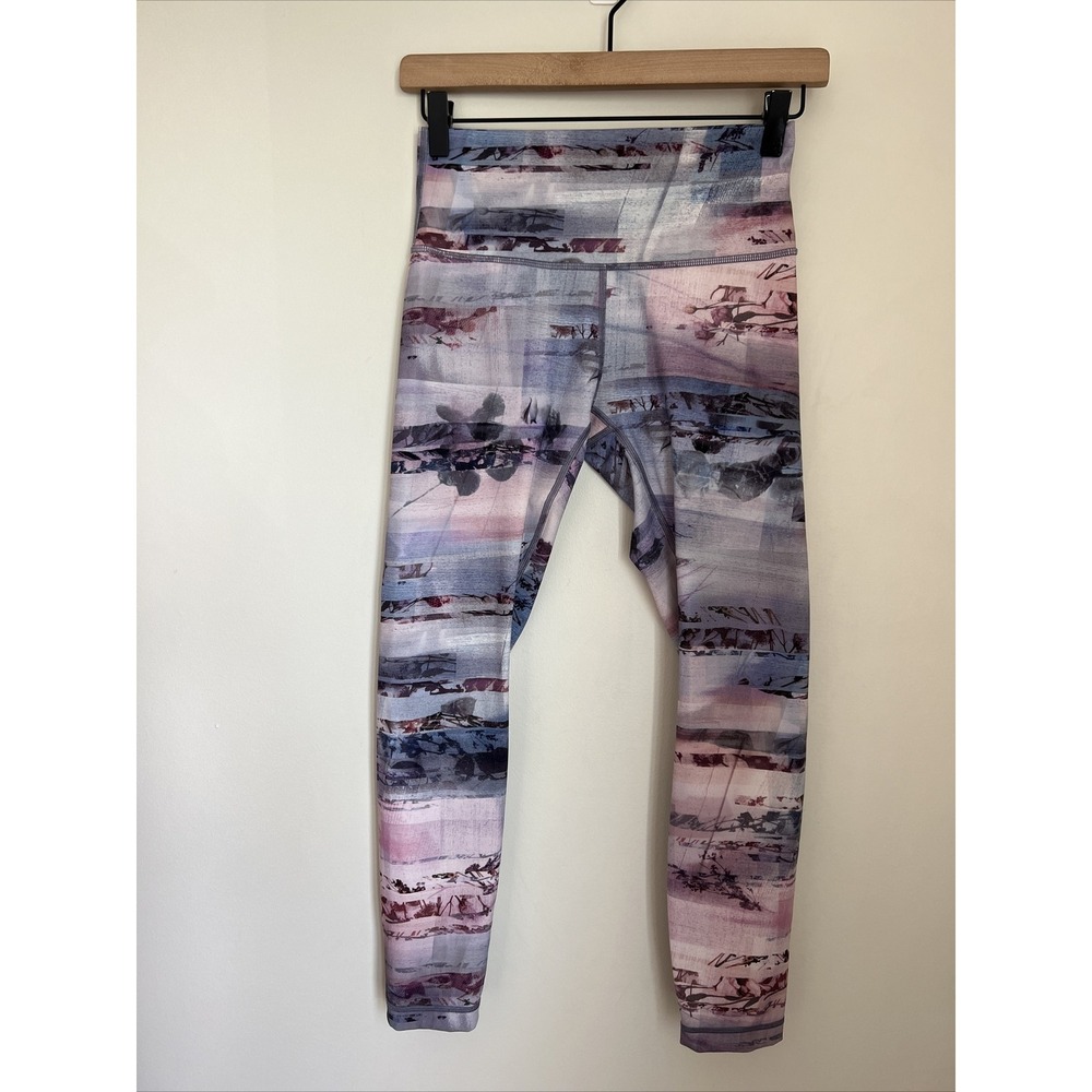 Lululemon Wunder Under High-Rise 7/8 Tight Sunrise Silhouette Multi Size 6 25"